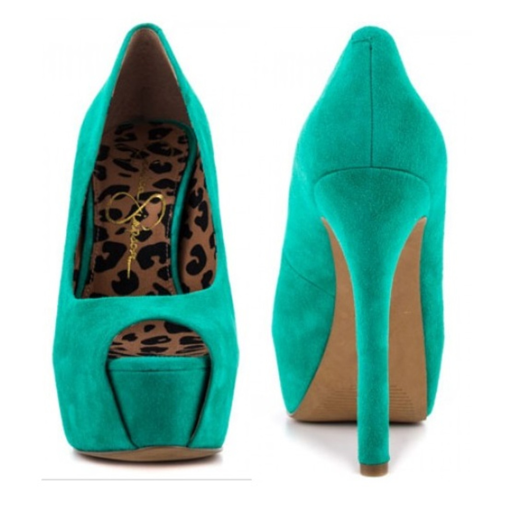 Jessica Simpson Carri peep toe platform heels - Picture 6 of 7